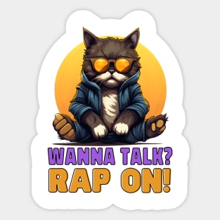 Rap on! Sticker